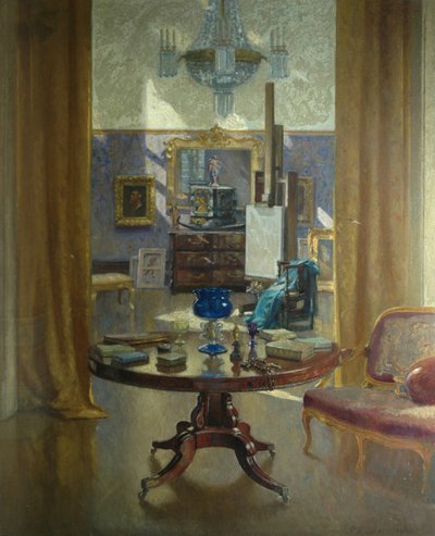 Das Atelier des Künstlers, 1921 von Patrick William Adam